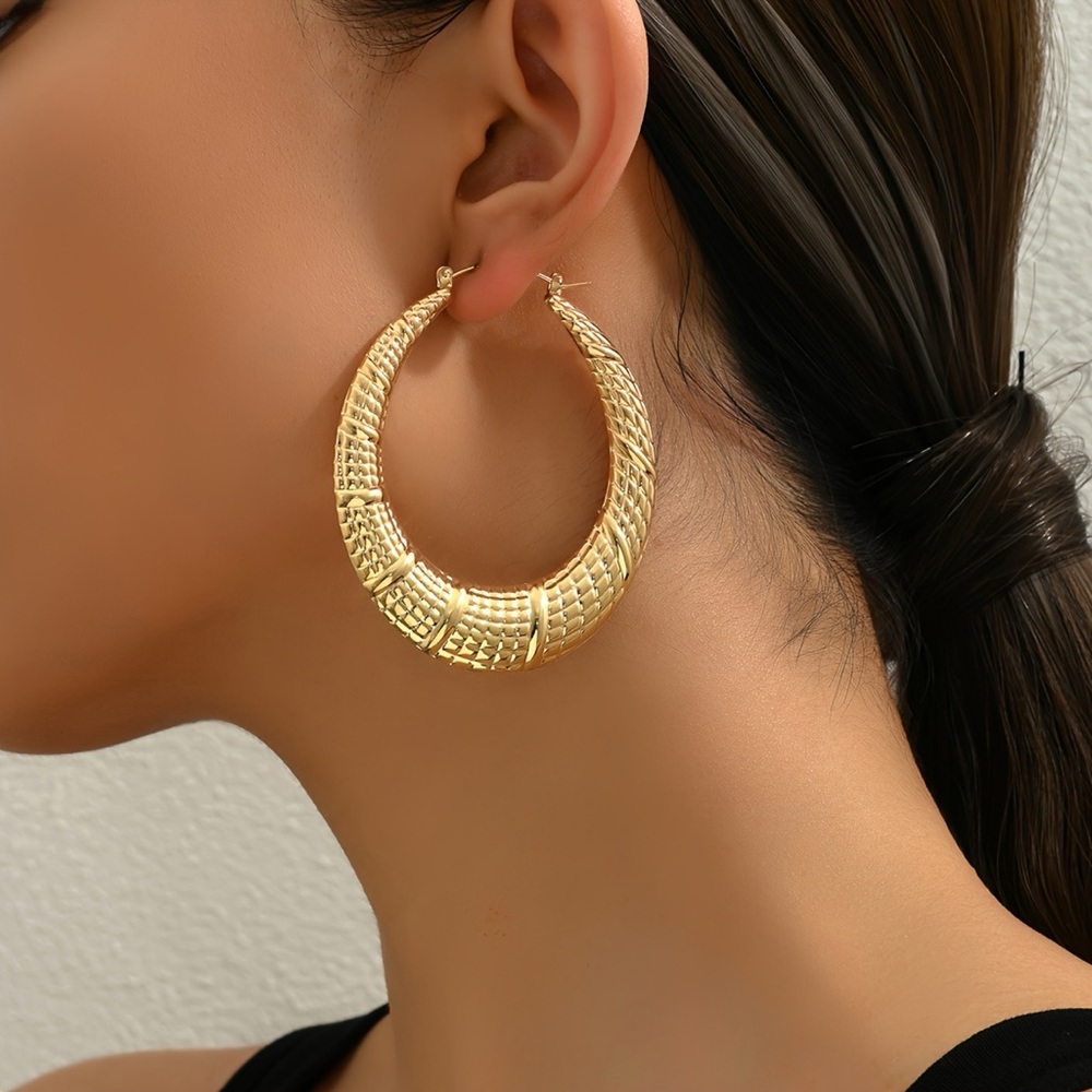 Gold plated Elegant Gold Hoop Earrings for Women